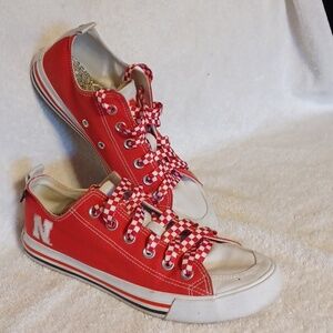 Sticks women's size 9 sneakers red and white